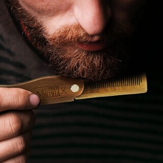 Foto 4 | Foto 4 | Peineta Para Barba Viking Revolution, Plegable, De Madera De Sándalo Verde, Juego De 2 - Venta Internacional.