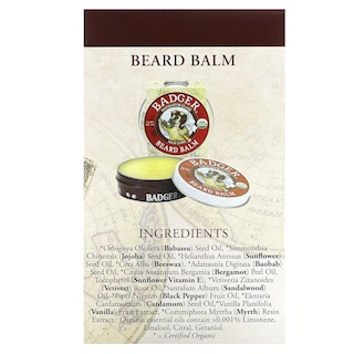 Foto 4 | Foto 4 | Kit De Cuidado De Barba Badger Con Aroma A Bergamota Y Vainilla, 2 Piezas - Venta Internacional.