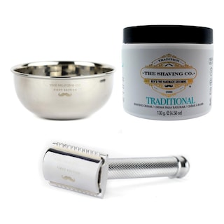 Foto 1 | Foto 1 | The Shaving Co Kit Crema De Afeitar Menta, Razor Metal, Bowl