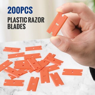 Foto 3 | Foto 3 | Cuchillas De Afeitar De Plástico Workpro, Paquete De 200 Unidades, De Doble Filo, Color Naranja - Venta Internacional.