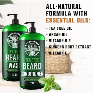Foto 2 | Foto 2 | Set De Jabón Y Acondicionador Para Barba Viking Revolution Con Aceite De Árbol De Té - Venta Internacional.