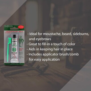 Foto 2 | Foto 2 | Paquete Para Colgar Moustache Wax Clubman Color Neutro 15 Ml 3 Paquetes - Venta Internacional.