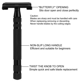 Foto 5 | Foto 5 | Kit De Afeitado Sanwa Mysterious Black Con Maquinilla De Afeitar Y Brocha De Seguridad - Venta Internacional.