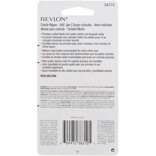 Foto 3 | Foto 3 | Pinzas Para Cutículas Revlon Half-jaw, 1 Unidad (paquete De 2), Varios Colores - Venta Internacional.
