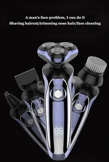 Foto 3 | Foto 3 | Maquinilla De Afeitar Eléctrica Huoguo Lcd Recortadora De Barba Color Morado - Venta Internacional.