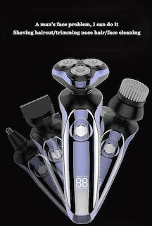 Foto 3 | Foto 3 | Maquinilla De Afeitar Eléctrica Huoguo Lcd Recortadora De Barba Color Morado - Venta Internacional.