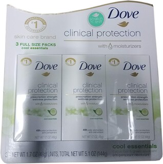 Foto 1 | Foto 1 | Desodorante Dove Clinical Protection Cool Essentials 50 ml x3 - Venta Internacional