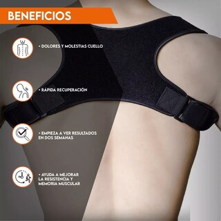 Foto 2 | Foto 2 | Corrector Postura Espalda Para Hombre Y Mujer Faja Ajustable Eo Safe Imports Esi-17866 Negro