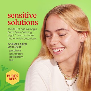 Foto 5 | Foto 5 | Crema De Noche Burt's Bees Calming Con Aloe Y Leche De Arroz, 50 Ml - Venta Internacional.