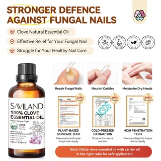 Foto 2 | Foto 2 | Tratamiento De Hongos En Uñas Y Uñas, Aceite De Clavo Saviland 2024, 30 Ml - Venta Internacional.