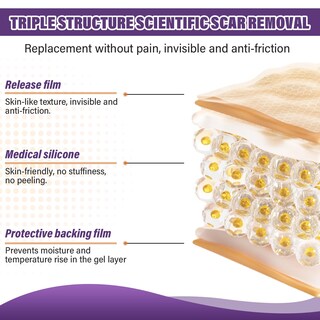 Foto 5 | Foto 5 | Láminas De Silicona Para Cicatrices Con Cinta Adhesiva Para Eliminar Protuberancias Queloides - Venta Internacional.