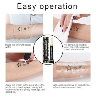 Foto 4 | Foto 4 | Eliminador De Pintura Para Borrar Tatuajes Crema Pigmentada Huoguo De 4 Semanas 13 G - Venta Internacional.
