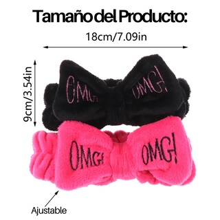 Foto 6 | Foto 6 | 3 Diademas Para Spa Con Moño Omg Suave Peluche Banda Cabello