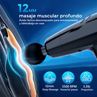 Foto 2 | Foto 2 | Pistola Masajeadora Para Cuerpo Keelead K026 Negro