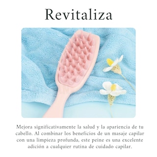 Foto 5 | Foto 5 | Cepillo Masajeador Capilar De Silicona Turquesa, Ducha O Seco