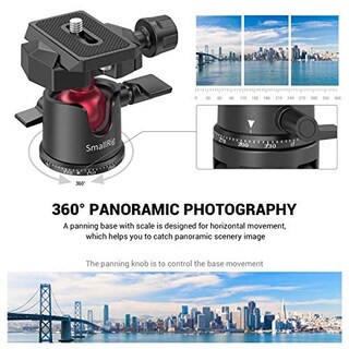 Foto 2 | Foto 2 | Trípode Con Cabeza Esférica Smallrig Panoramic Con Tornillo 1/4 De Rosca 3/8 - Venta Internacional.