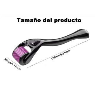 Foto 5 | Foto 5 | 2pzs Dermaroller Facial Para Regenerador Colágeno 0.3+0.5mm Belug, Negro Violeta