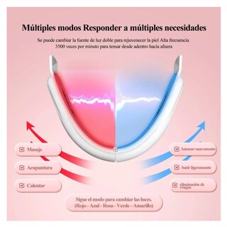 Foto 2 | Foto 2 | Reductora Masajeador Facial Led Anti Arrugas Belug, Blanco