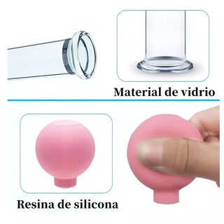 Foto 2 | Foto 2 | Ventosas Terapeuticas Facial Cuerpo Masaje Anticelulitis Set Rosas