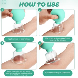 Foto 4 | Foto 4 | Juego De Copas Bbto De Vidrio Y Silicona Para Cuerpo Cara Y Piernas - Venta Internacional.