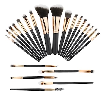 Foto 1 | Foto 1 | Set de 22 Brochas Profesionales para Maquillaje Malubero color Negro