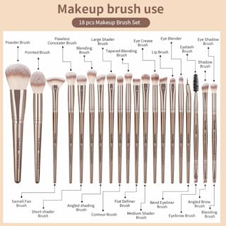 Foto 5 | Foto 5 | Kit de Brochas Funbu color Marrón 20 PZAS para Maquillaje Profesional