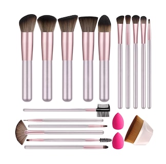 Foto 1 | Foto 1 | Kit Brochas de Maquillaje + Esponja Belug Rosa 19 Piezas