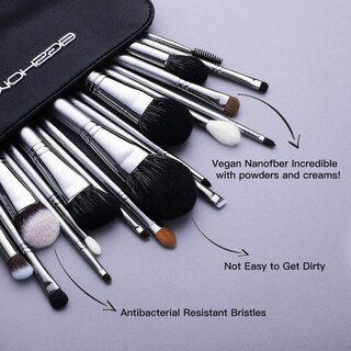 Foto 3 | Foto 3 | Juego De Brochas De Maquillaje Eigshow Professional Pro De 18 Piezas Con Estuche - Venta Internacional.