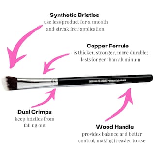 Foto 3 | Foto 3 | Brocha De Maquillaje Beauty Junkees, Mezcla De Sombras De Ojos Angulares - Venta Internacional.