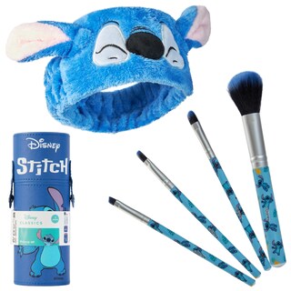 Foto 1 | Foto 1 | Set De Brochas De Maquillaje Disney Stitch Fluffy Con Diadema Y Funda - Venta Internacional.