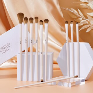 Foto 7 | Foto 7 | Set De Brochas De Maquillaje Jessup Precision, 10 Unidades, Gris Sintético - Venta Internacional.