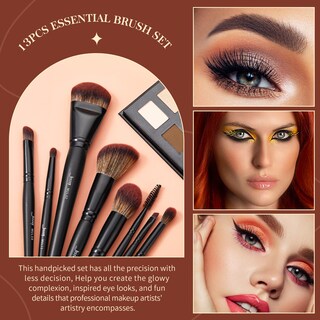Foto 3 | Foto 3 | Set De Brochas De Maquillaje Jessup Full 13 Piezas Vegan Phantom Black - Venta Internacional.