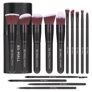 Foto 1 | Foto 1 | Juego De Brochas De Maquillaje Bs-mall Premium Sintéticas De 14 Piezas - Venta Internacional.