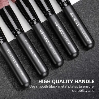 Foto 5 | Foto 5 | Juego De Brochas De Maquillaje Bs-mall Premium Sintéticas De 14 Piezas - Venta Internacional.