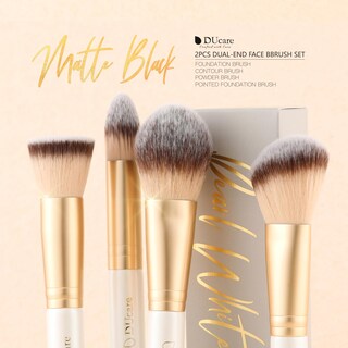 Foto 2 | Foto 2 | Set De Brochas De Maquillaje Ducare Duo End Foundation Contour, 2 Unidades - Venta Internacional.