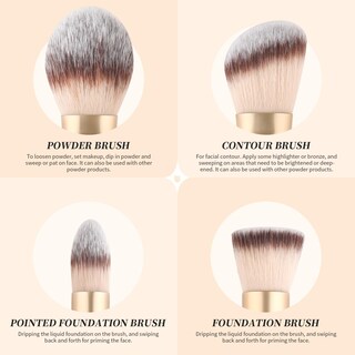 Foto 3 | Foto 3 | Set De Brochas De Maquillaje Ducare Duo End Foundation Contour, 2 Unidades - Venta Internacional.