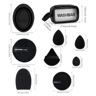 Foto 2 | Foto 2 | Brochas De Maquillaje Maange, 49 Unidades, Kit De Maquillaje Con Bolsa Y Batidora - Venta Internacional.