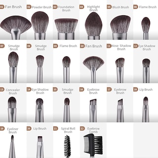 Foto 6 | Foto 6 | Juego De Brochas De Maquillaje Ducare Professional, 22 Piezas, Con Bolsa Sintética - Venta Internacional.
