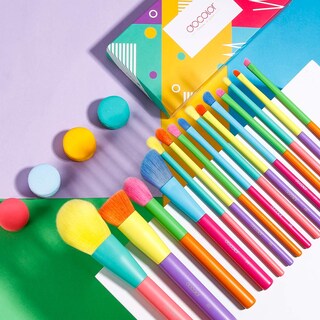 Foto 2 | Foto 2 | Juego De Brochas De Maquillaje Docolor, 15 Unidades, Sintéticas, Con Funda, Multicolor - Venta Internacional.