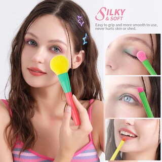 Foto 3 | Foto 3 | Juego De Brochas De Maquillaje Docolor, 15 Unidades, Sintéticas, Con Funda, Multicolor - Venta Internacional.