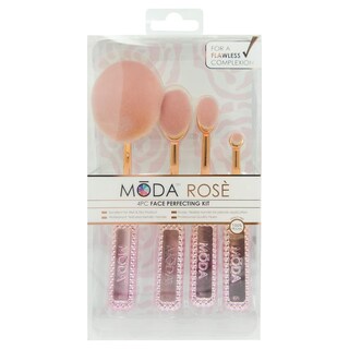 Foto 2 | Foto 2 | Set De Brochas Moda Rose Cosmetic De 4 Piezas Para Perfeccionar El Maquillaje Facial - Venta Internacional.