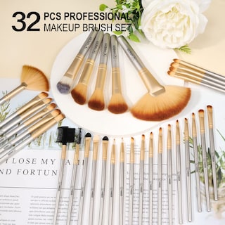 Foto 2 | Foto 2 | Set De Brochas De Maquillaje Vander, 32 Piezas, Fibra Sintética Profesional - Venta Internacional.