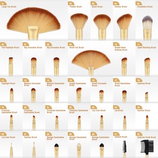 Foto 3 | Foto 3 | Set De Brochas De Maquillaje Vander, 32 Piezas, Fibra Sintética Profesional - Venta Internacional.