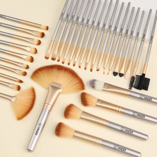 Foto 6 | Foto 6 | Set De Brochas De Maquillaje Vander, 32 Piezas, Fibra Sintética Profesional - Venta Internacional.