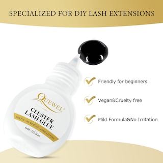 Foto 3 | Foto 3 | Pegamento Para Pestañas Quewel Lash Clusters Glue, 6 Ml, Negro - Venta Internacional.