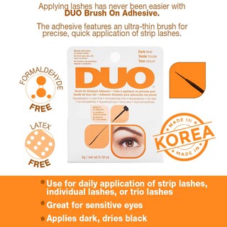 Foto 3 | Foto 3 | Cinta Adhesiva Para Pestañas Duo, Con Brocha, Tono Oscuro, 5 Ml, Sin Látex - Venta Internacional.