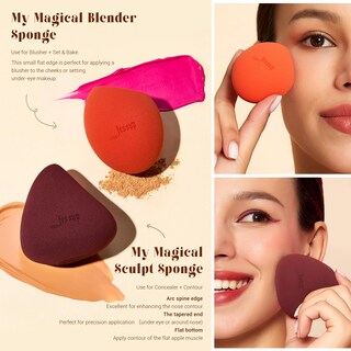 Foto 6 | Foto 6 | Set De Brochas De Maquillaje Jessup T510 Con Esponja De Maquillaje, 3 Unidades - Venta Internacional.