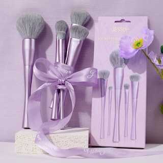 Foto 6 | Foto 6 | Set De Brochas De Maquillaje Jessup Face T514, 5 Unidades, Color Morado Sintético - Venta Internacional.