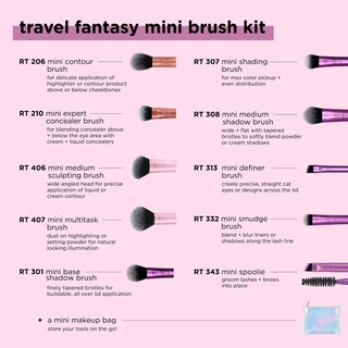 Foto 6 | Foto 6 | Set De Brochas De Maquillaje Real Techniques Travel Fantasy, 11 Piezas - Venta Internacional.