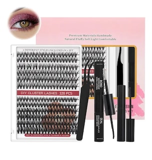 Foto 1 | Foto 1 | Kit Profesional 4 en 1 de Extensiones de Pestañas con 320 Piezas y Adhesivo Premium